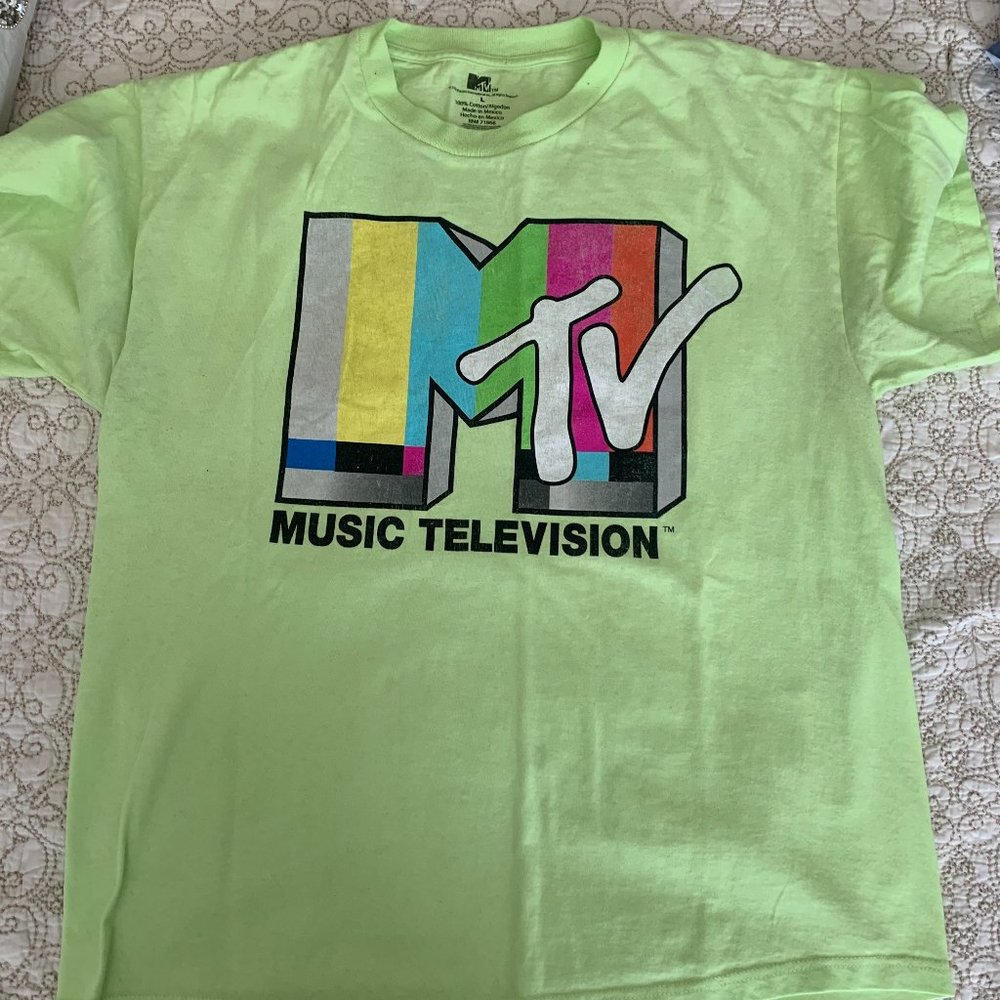 Vintage MTV Fluorescent Green T-Shirt